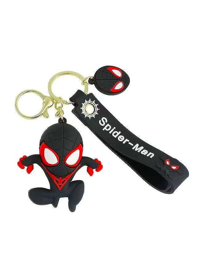 يا إلهي سلسلة مفاتيح الرجل العنكبوت من كلوريد البولي فينيل حزمة دلاية سيليكون سلسلة مفاتيح السيارة - Image 4