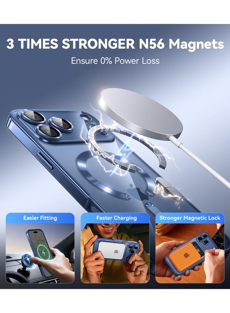 BORTONY iPhone 17 Pro Max Case Compatible with Magsafe Camera Lens Protection Cover with Full HD 9D Tempered Glass For iPhone 17 Pro Max Anti-Yellowing Drop Protection Cover for iPhone 17 Pro Max 6.9-inch - Image 3