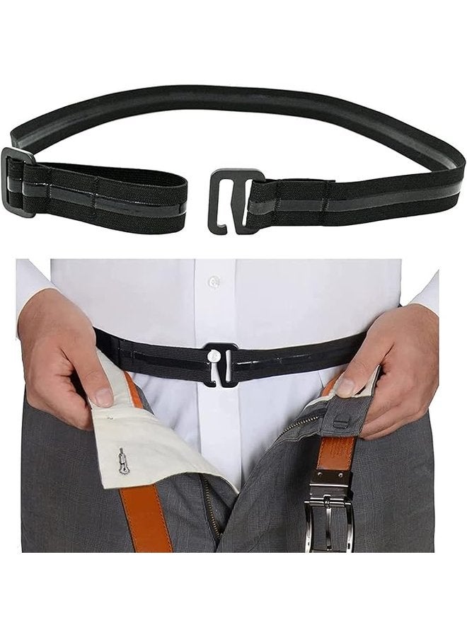 أوزيغالور حزام قفل القميص، قابل للتعديل، أسود، للملابس الرسمية والمهنية. - Image 1