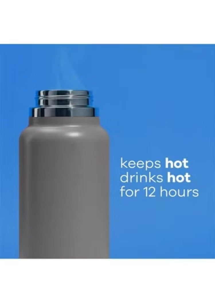 Captaintech Mouth Straw Lid - Stainless Steel Reusable Water Bottle 32oz - Vacuum Insulated, Dishwasher Safe, BPA-Free, Non-Toxic - Image 5