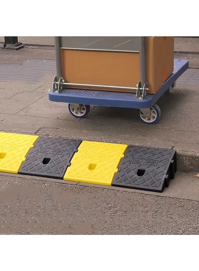 1pc Portable Curb Ramp Heavy Duty Nonslip Surface Wheelchair Threshold 9.84x10.63x2.76 Inch - Image 5