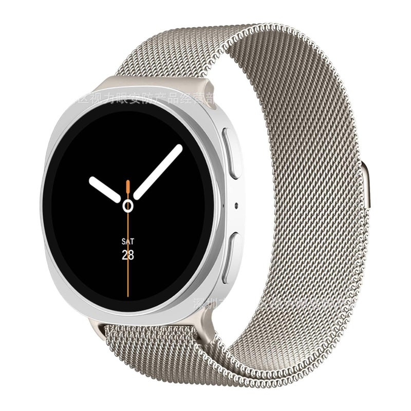 Adjustable Loop Strap Smartwatch Band Compatible with Samsung Galaxy Watch 8 Classic with Fit Replacement Strap for Daily Wear in Black Nylon - Image 5