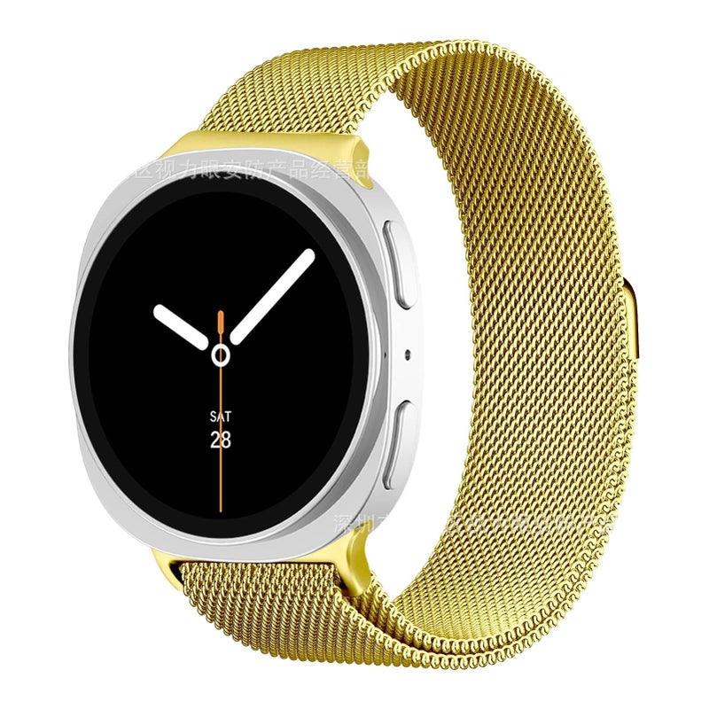 Adjustable Loop Strap Smartwatch Band Compatible with Samsung Galaxy Watch 8 Classic with Fit Replacement Strap for Daily Wear in Black Nylon - Image 3