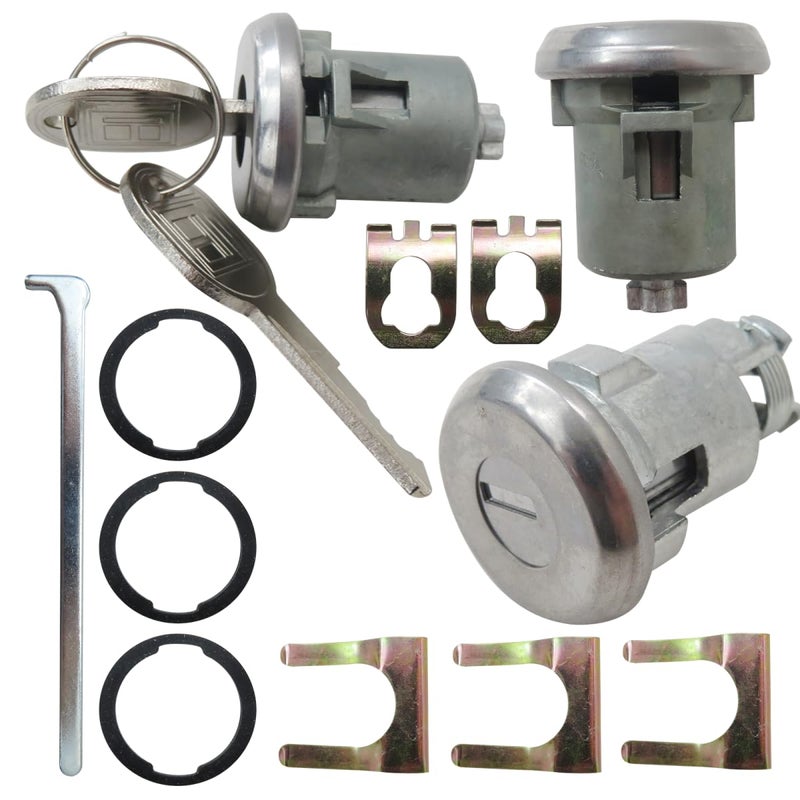 XSPANDER Doors/Trunk Lock Key Cylinder w/Keys Set Fit for CHEVROLET CHEVY II & NOVA 1967-1975,Replaces for 608307, 605533, 607868, 608170 (2025 Updated) - Image 5