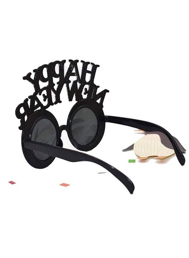 Soochat - Happy New Year Eyeglasses New Year Sunglasses Fancy Glitter Decorative Eyeglasses For 2023 New Year Eve Party Party Favor - Image 1