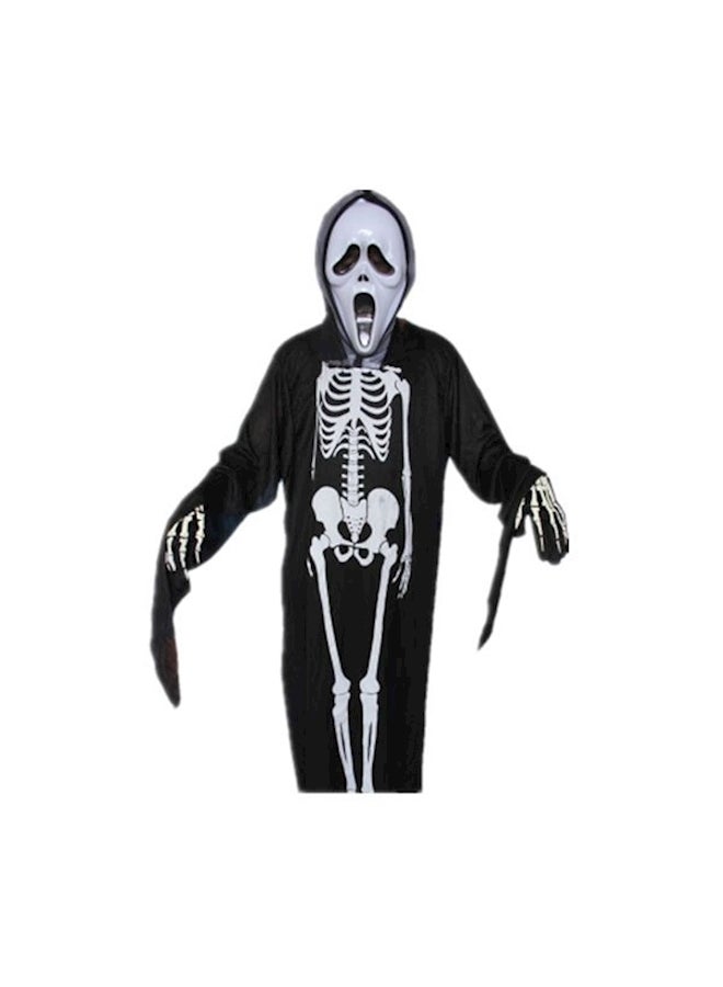NIBEMINENT Skeleton Themed Costume Free Size