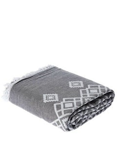 Ecocotton Ecocotton Sara Anthracite Peshtamal Bed Cover Multi Color 