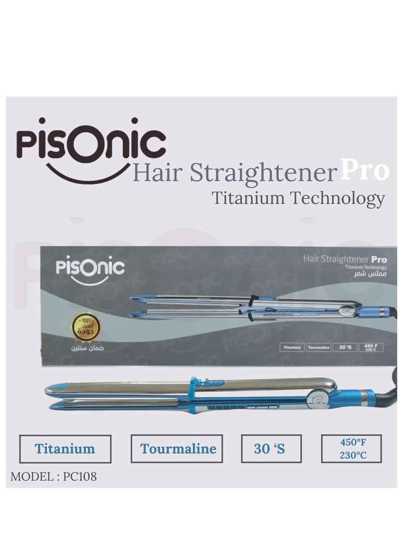 PISONIC مكواة شعر بيسونيك برو بتقنية التيتانيوم - Image 2