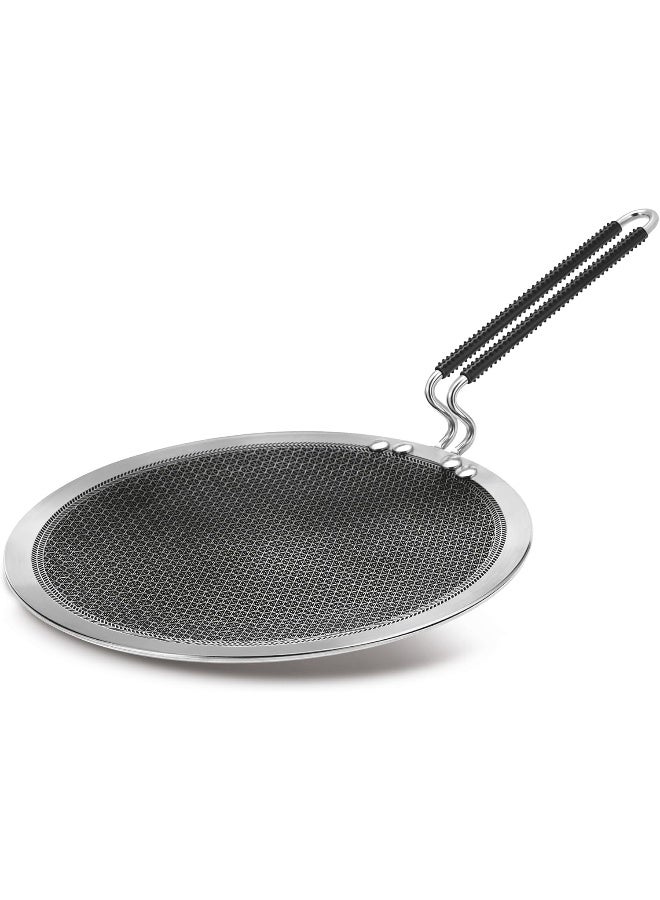 Milton Pro Cook Triply Hexa Tech Induction Stainless Steel Concave Tawa, 26 Cm, Silver, Honeycomb Non-Stick Structure,Sturdyhandle,Food Grade,Flame & Hot Plate Safe,Metal Spoon Friendly - Image 1