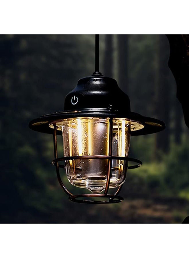 ماركة غير محددة فانوس تخييم قابل لإعادة الشحن، فانوس معدني بإضاءة LED للتخييم، 2000 مللي امبير  - Image 1