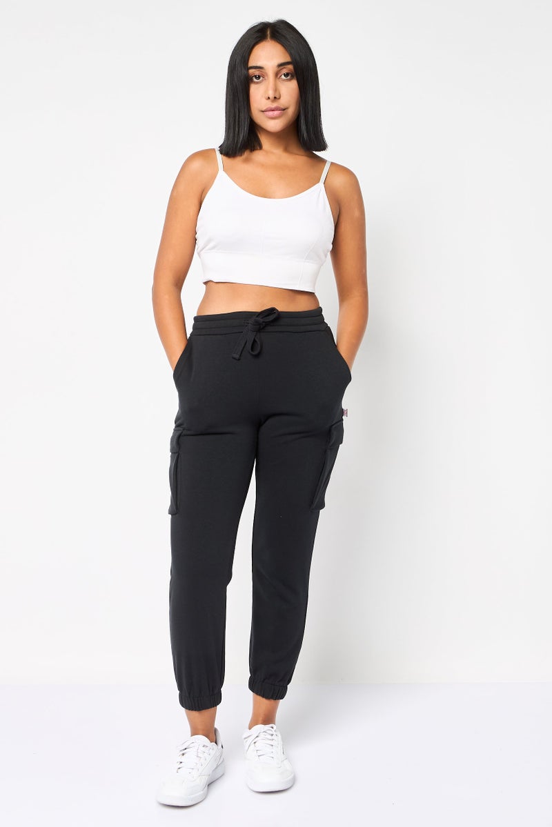 SKECHERS Women Sportswear Fit Outdoor Bobs Sweatpants, Black - Image 2