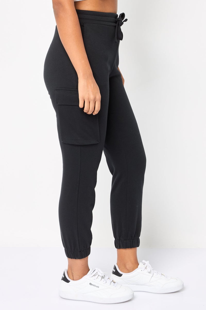 SKECHERS Women Sportswear Fit Outdoor Bobs Sweatpants, Black - Image 3