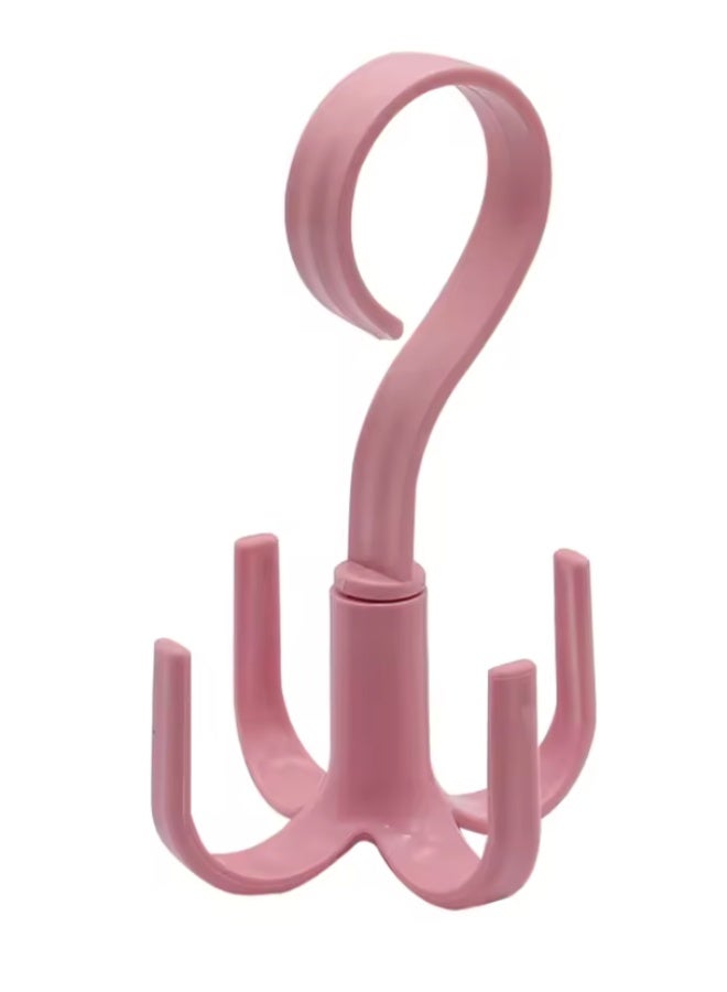 360 Degree Rotating Belt Hanger Scarf Tie Rack Holder Hook Closet Organizer - Image 1