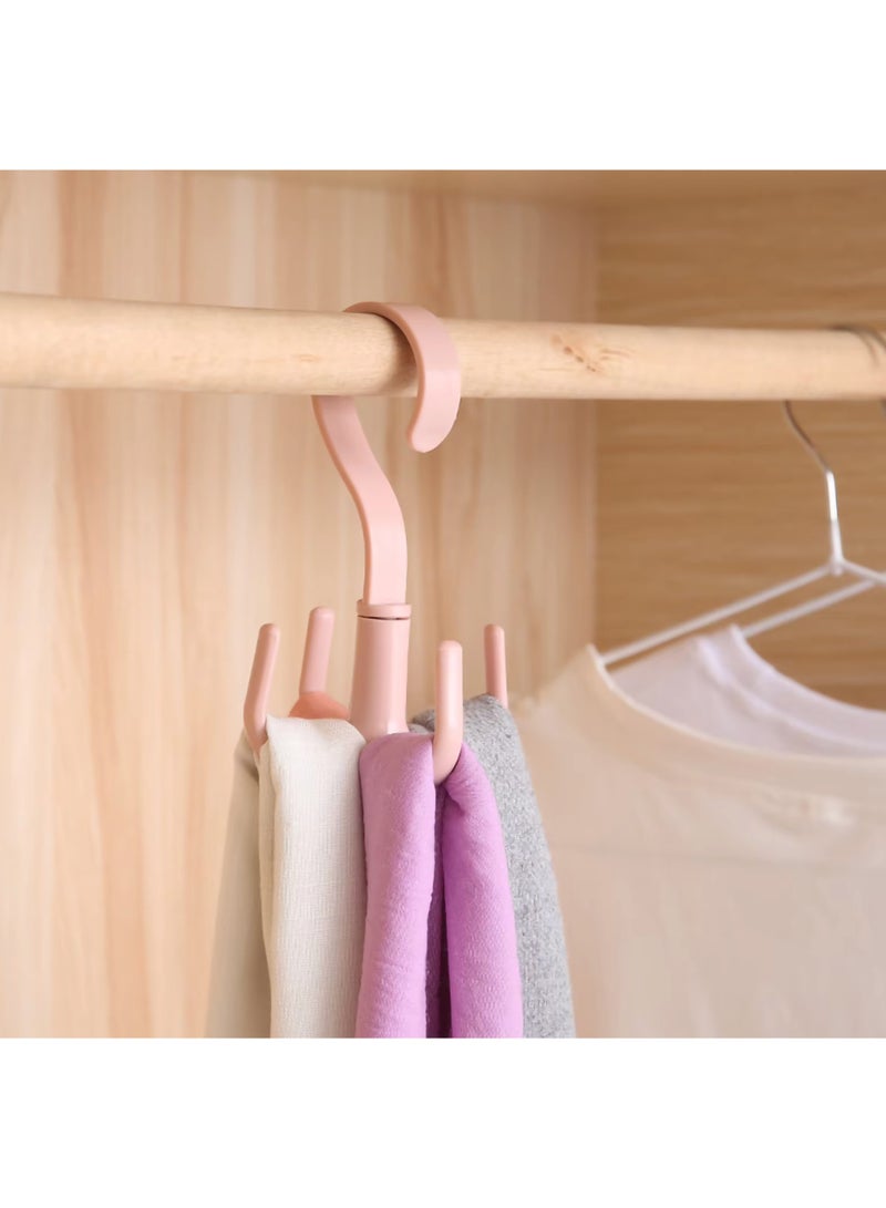 360 Degree Rotating Belt Hanger Scarf Tie Rack Holder Hook Closet Organizer - Image 2
