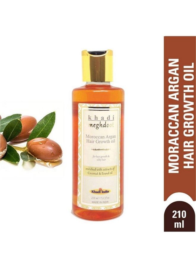 KHADI MEGHDOOT Moroccan Argan Hair Growth Oil 210Ml For Hair Growth & Silky Hair  - Image 4