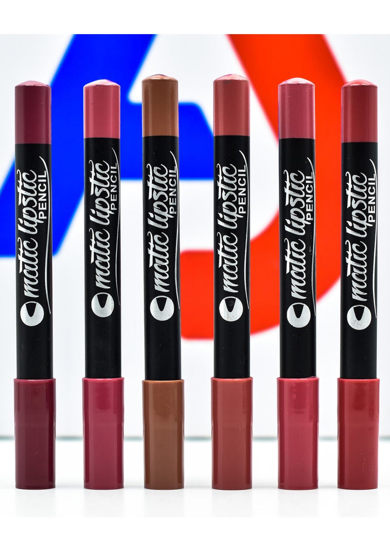 Menow Matte Lipstick - 6 Colors - 6 Pcs  - Image 1