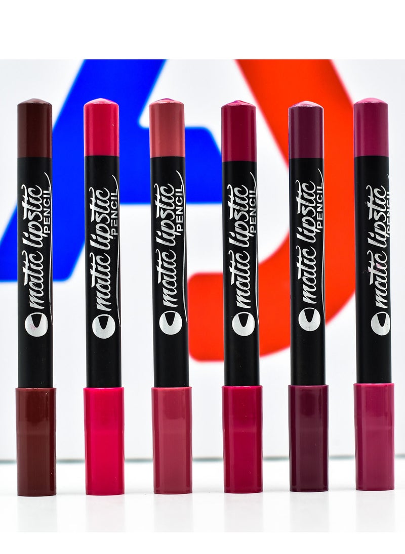 Menow Matte Lipstick - 6 Colors - 6 Pcs  - Image 3
