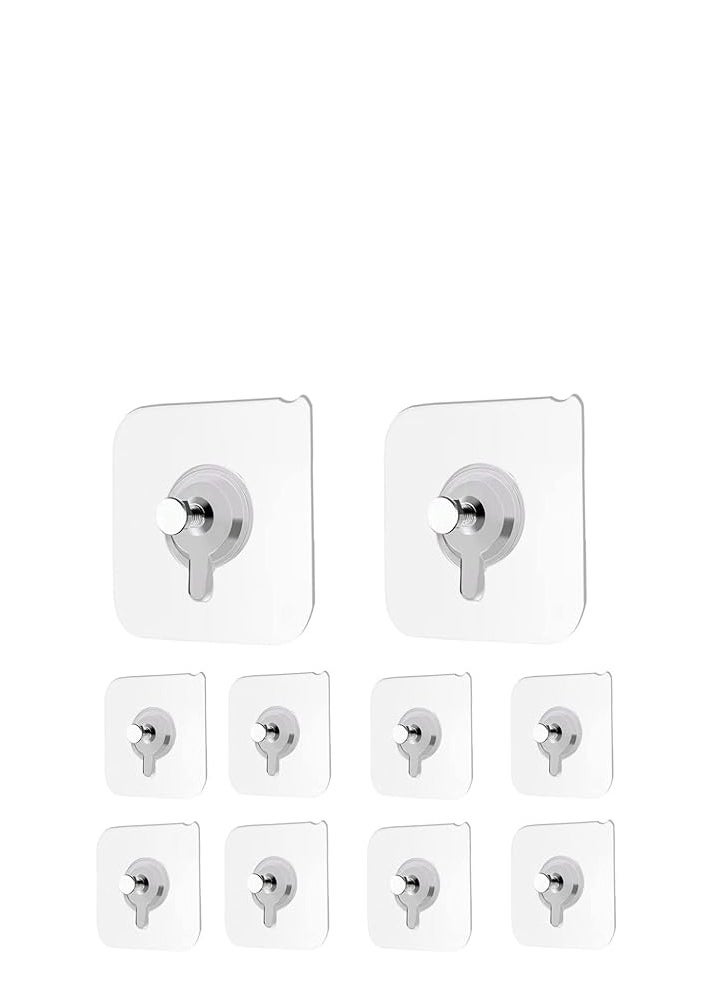 Spaceshoop 2 pcs of transparent adhesive screw replacement to hang anything without drilling  - Image 2