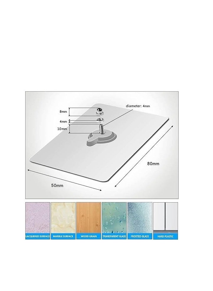 Spaceshoop 2 pcs of transparent adhesive screw replacement to hang anything without drilling  - Image 3