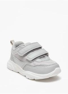 LBL Mesh Textured Sneakers with Hook and Loop Closure  - Image 1