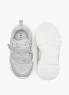 LBL Mesh Textured Sneakers with Hook and Loop Closure  - Image 4