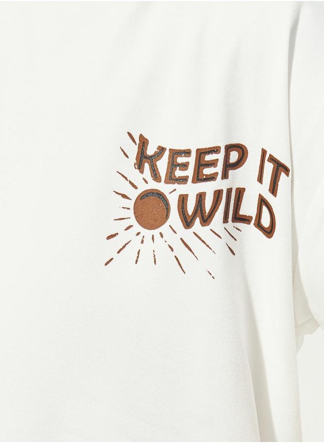 Styli - Graphic Print Short Sleeves Oversized T-Shirt - Image 1