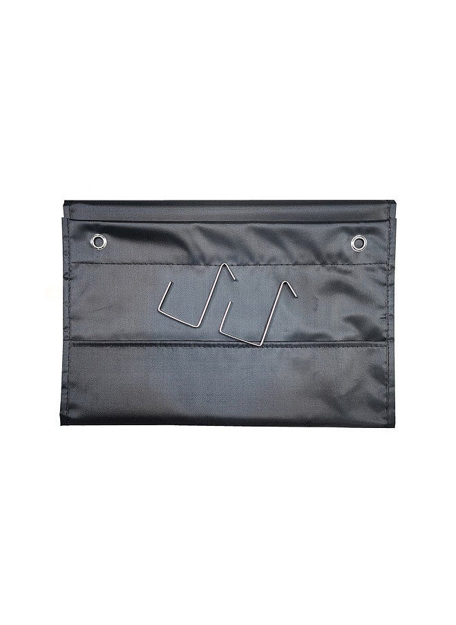Hanging Wall File Organizer Large 5 Pockets Storage Pocket Chart with 2 Hangers Folder Holder Document Organizer for Office School Classroom Library Home