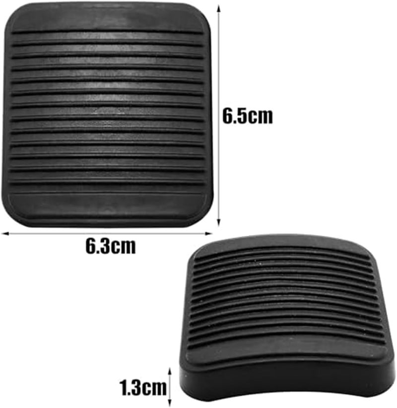Wivplex Black Rubber Pedal Pad for Jeep and Ram - Image 3