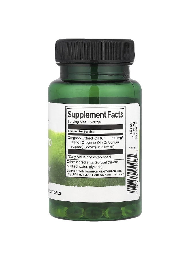 SWANSON زيت الأوريجانو من سوانسون، 150 ملغ، 120 كبسولة لينة - Image 2