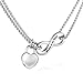 XIUDA XIUDA Infinity Urn Necklace Ashes Necklace for Women Cremation Necklace for Ashes Heart Cremation Jewelry - Image 2