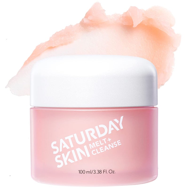 Saturday Skin Melt Cleanse Makeup Remover Balm Daily Cleansing Facial Balm to Oil Double Face Wash Vegan Remove Waterproof Makeup and Mascara - Image 1