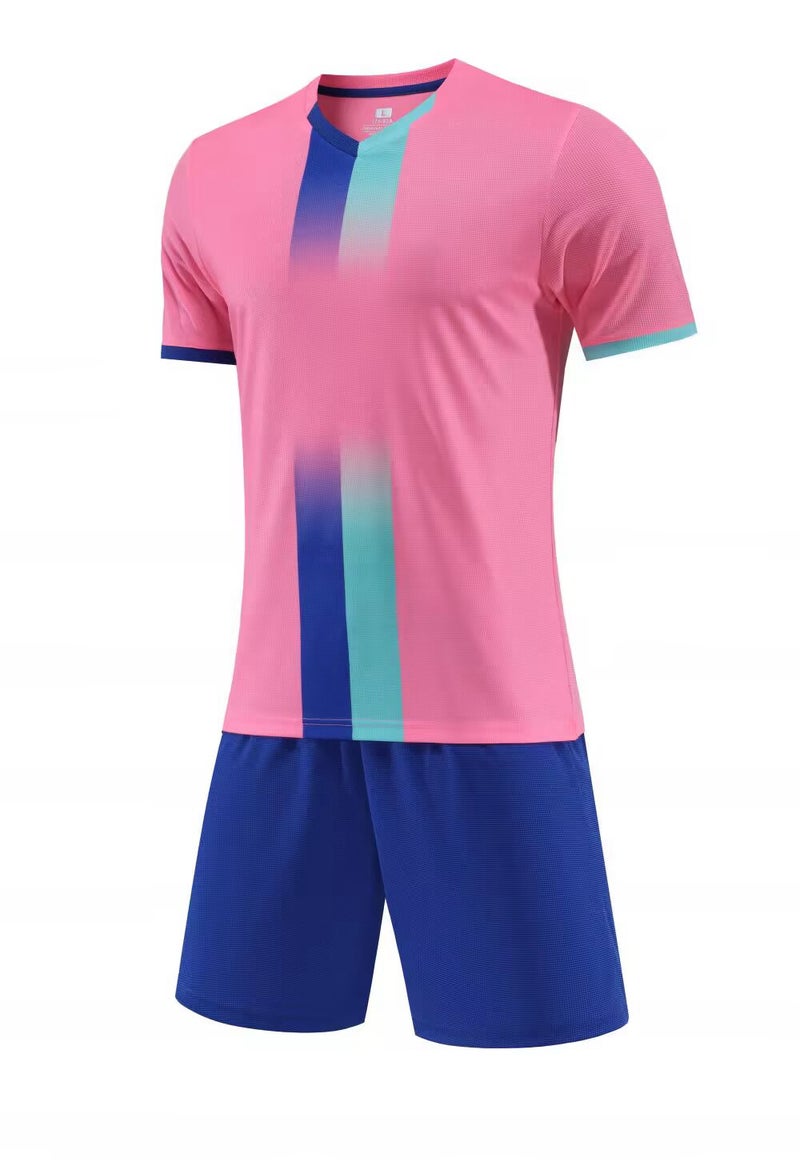 Children'S Football Uniform Sports Suit Short-Sleeved Breathable Training Camp Team Uniform Primary And Secondary School Student Jersey Number - Image 1