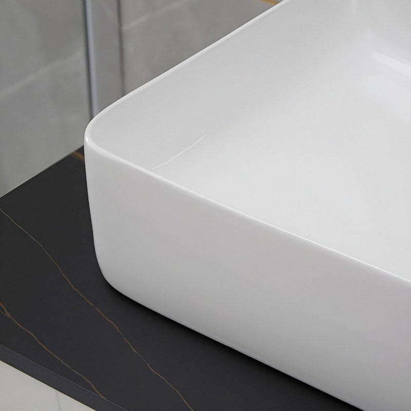 SYON Syon HELIX Premium Ceramic Table Top Wash Basin 24 inch X 135 inch  - Image 4