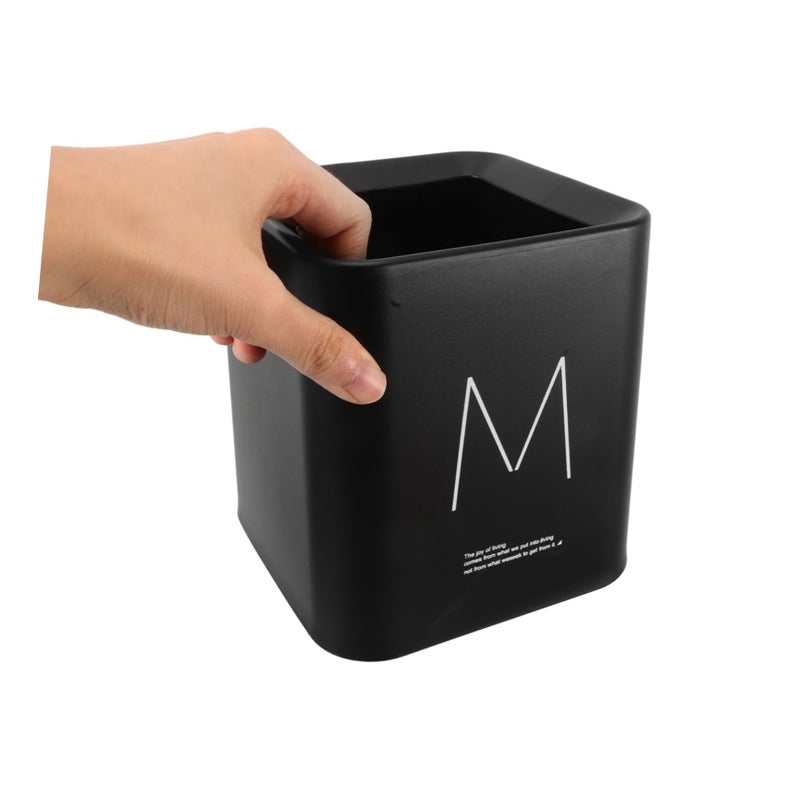 Nordic Square Double Layer Mini Desktop Waste Bin 1 5L Compact Plastic Trash Can For Office Desk And Makeup Table - Image 5