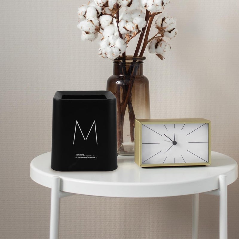 Nordic Square Double Layer Mini Desktop Waste Bin 1 5L Compact Plastic Trash Can For Office Desk And Makeup Table - Image 3