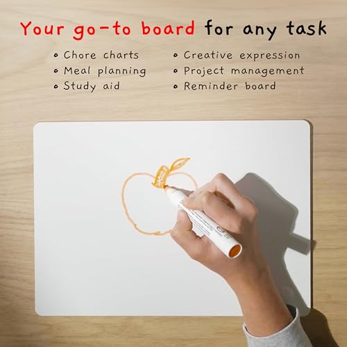 Board Geeks 25 Pack Small White Boards for Students - Double Sided Dry Erase Boards 9 x 12 in - Mini Whiteboard Set for Classroom or Home Use - Portable White Board Bulk for Kids and Teachers - Image 5