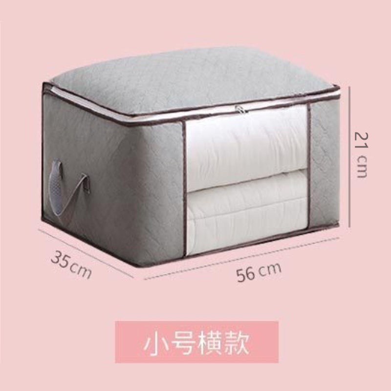Quilt Storage Bag Under-The-Bed Wardrobe Clothes Organizing Bag Folding Moving Quilt Storage Bag Flat Under-The-Bed Storage Box - Image 1