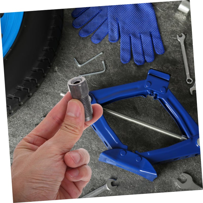 Hydraulic Floor Jack Parts Kit with Handle Return Oil Valve Swivel Front Wheels - Image 4