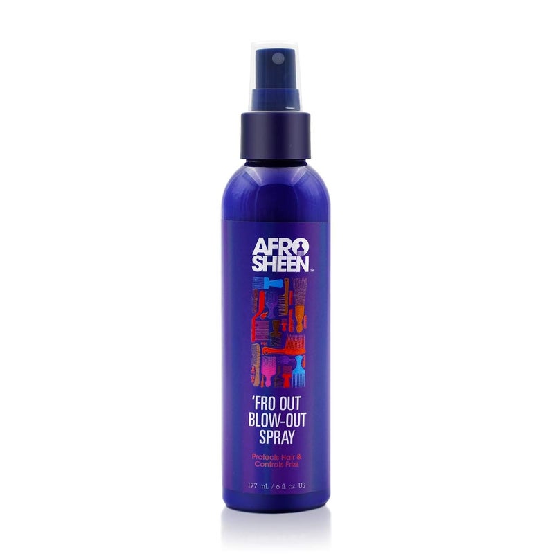 'Fro Out Blow-Out Spray. Protects Hair & Controls Fizz. 6 Oz.