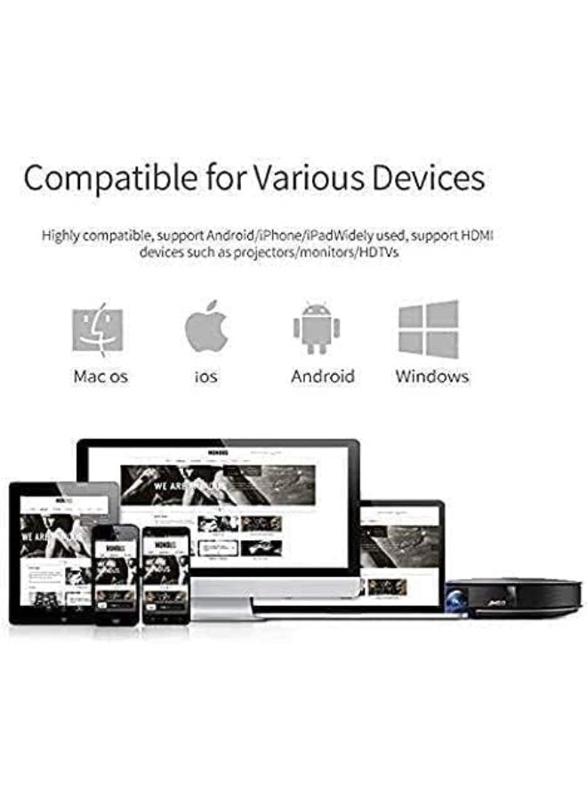 Mirascreen Renewed - 5G G9 Plus HDMI Wireless Display Receiver 4K 1080P Mobile Screen Cast Mirroring Adapter for iPhone Mac iOS Android to TV Projector - Image 3