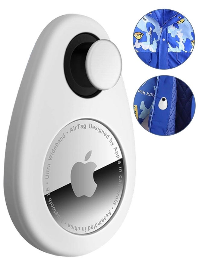 Airtag Holder For Kids Hidden GPS Tracker Case, Anti-Removal Airtag Silicone Case With Pins, Suitable For Children, Elderly, Pets, Backpack, Luggage - Image 1