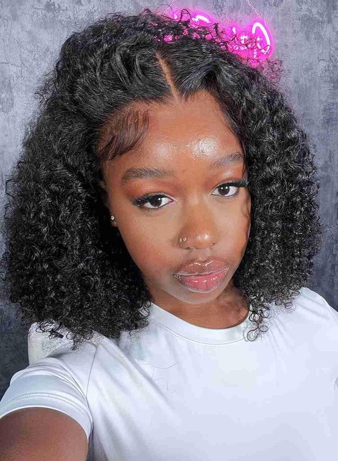 ISEE Glueless Wigs Human Hair Pre Plucked Pre Cut Ready to Wear Glueless Bob Wigs for Black Women 7x5 HD Lace Closure Wigs Human Hair 180% Density 14 Inch - Image 3