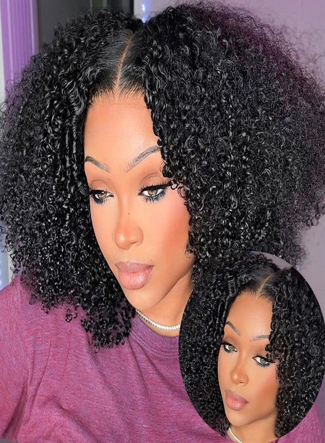 ISEE Glueless Wigs Human Hair Pre Plucked Pre Cut Ready to Wear Glueless Bob Wigs for Black Women 7x5 HD Lace Closure Wigs Human Hair 180% Density 14 Inch - Image 1