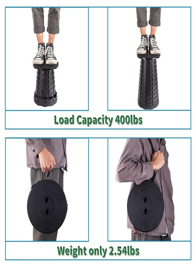 Boreeman كرسي قابل للطي مطور من AWH Boreeman، خفيف الوزن ولكنه متين، يتحمل وزنًا يصل إلى 400 رطل، كرسي قابل للطي والتمديد محمول للتخييم وصيد الأسماك والمشي لمسافات طويلة والشواء (أسود) - Image 5