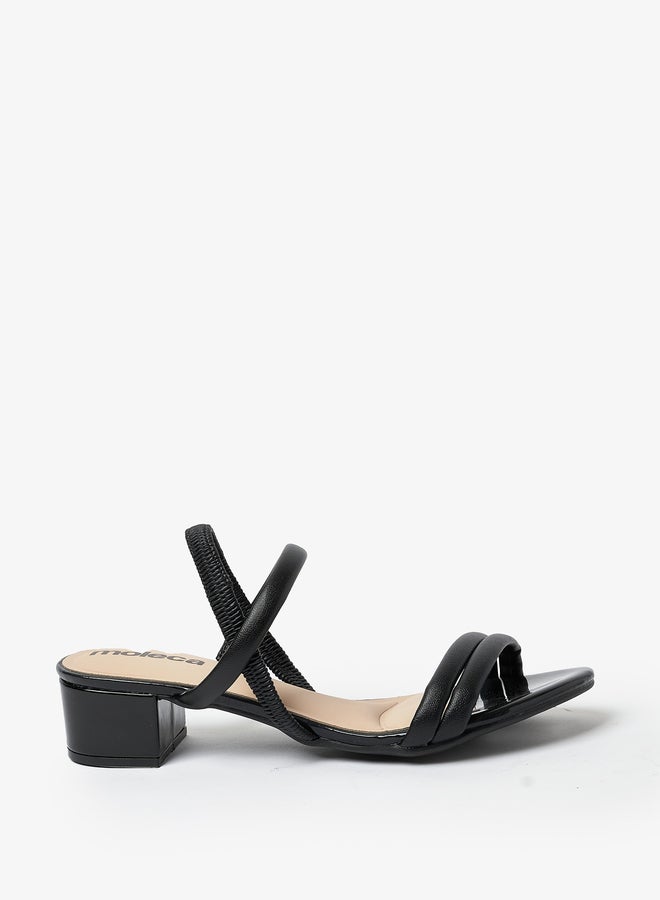 MOLECA Strappy Block Heel Open Toe Sandals - Image 2