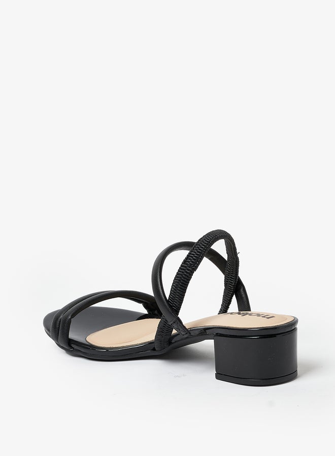 MOLECA Strappy Block Heel Open Toe Sandals - Image 4