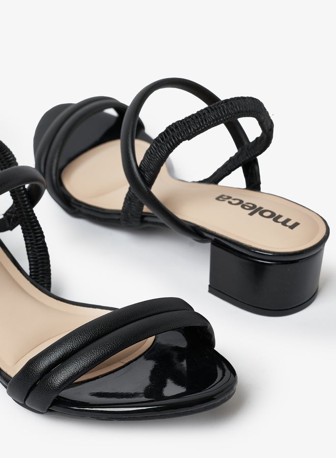MOLECA Strappy Block Heel Open Toe Sandals - Image 5