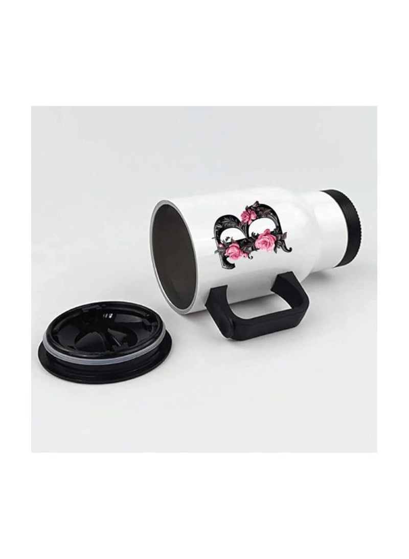 برينت شوب فور مي كوب سفر مطبوع عليه حرف أولي - قهوة - شاي أو مشروبات ساخنة وباردة - آمن للاستخدام في غسالة الأطباق - مثالي لمحبي القهوة والشاي - Image 3