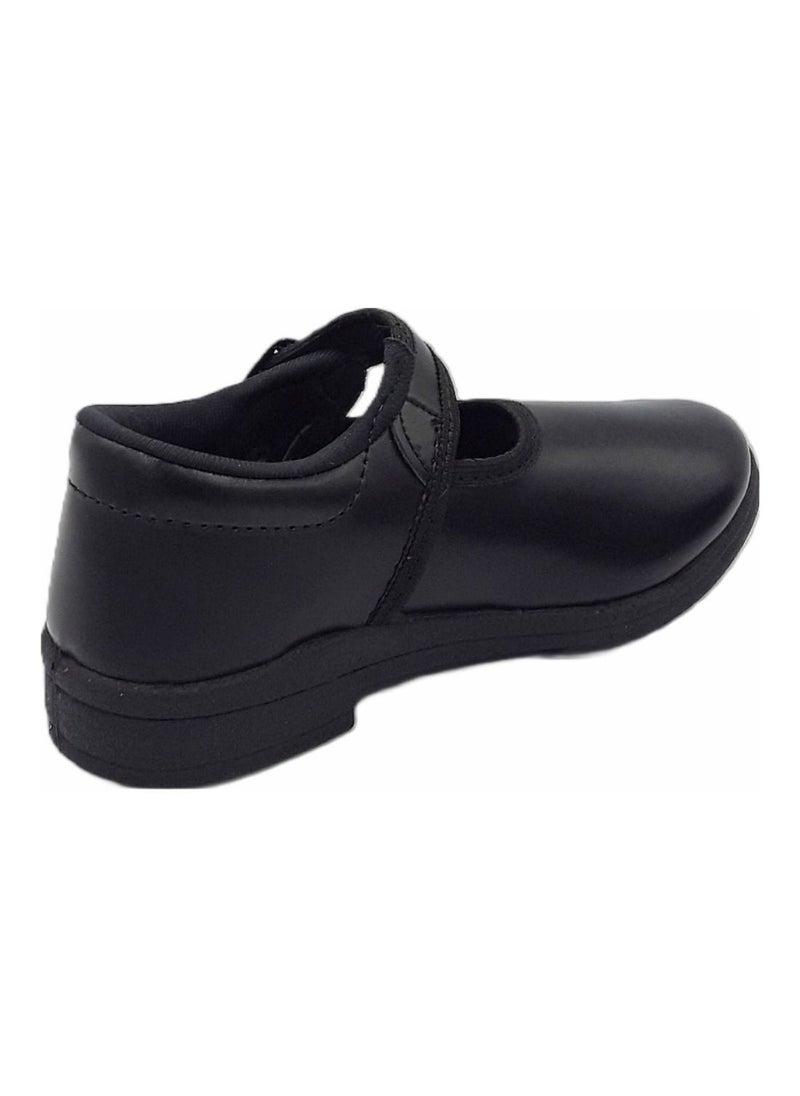 Welcome Shoes - Girls School Shoes WA10 Black Uniform Shoes for Kids - Image 1