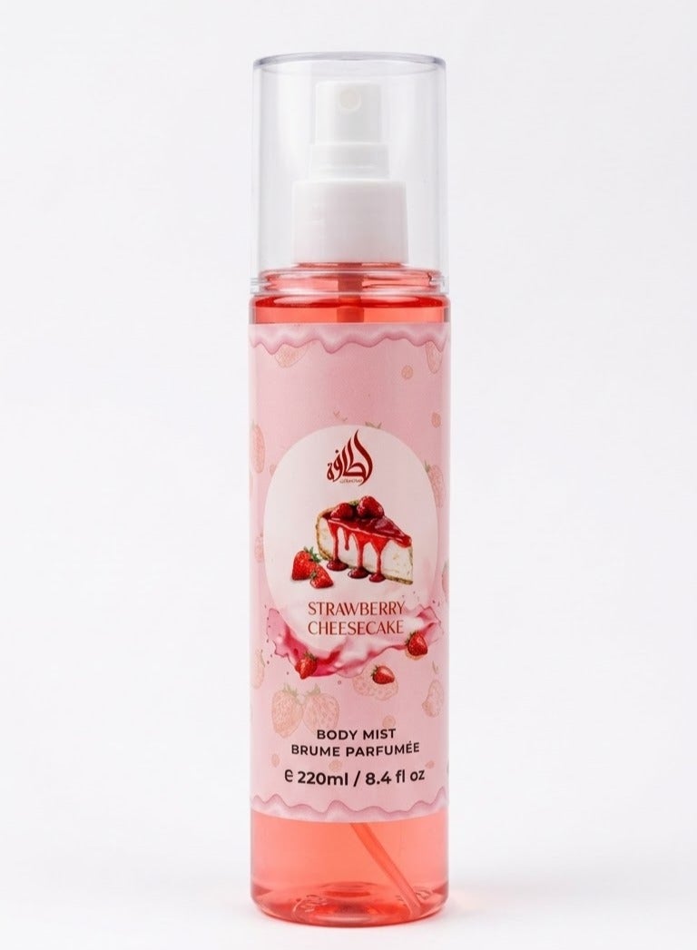 معطر للجسم برائحة تشيز كيك الفراولة 220 مل